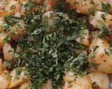 A picture of step 3 of Masala aloo.