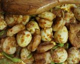 Foto langkah ke 3 dari resep Sambal Udang Pete Telur Puyuh.