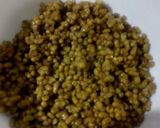 A picture of step 1 of Moth Dal Chaat.