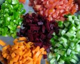 A picture of step 1 of Corn Bhel.