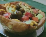A picture of step 7 of Jain katori chaat.