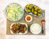 Hình bước làm 3 của món Sườn chiên mắm tỏi