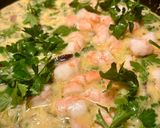 Une image de l'étape 2 de Omelette, crevettes, Emmental.
