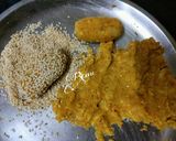A picture of step 3 of ChickPea Sesame Baked Kabab.