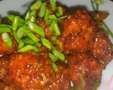 A picture of step 4 of Veg manchurian.