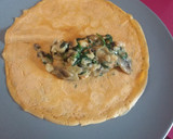 Foto del paso 7 de la receta: Crepes saborizados rellenos espinacas champiñones y gambas