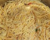 A picture of step 5 of Spaghetti with Eggs.