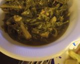 A picture of step 4 of Kale Greens with Bits of the Bovine.