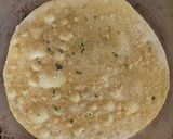 A picture of step 6 of Sarson ke saag Ka Thepla.