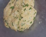 A picture of step 3 of Radish chapati (mullangi masala chapati).
