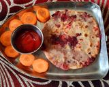 A picture of step 4 of Beetroot,potato,corn paratha.