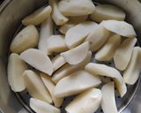 A picture of step 1 of Dahi masaledaar aloo.