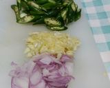 Foto langkah ke 3 dari resep Tumis daging sapi cabe ijo.