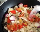 A picture of step 1 of Cabbage and tomato soup.