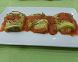 Foto del paso 5 de la receta: Canelones de calabacín, rellenos de gambas..🥒🥒🦐🦐