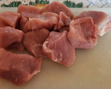 Foto del paso 1 de la receta: Brochetas de solomillo de cerdo y champiñones