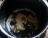 A picture of step 2 of Gujarati kadhi with Drumsticks.