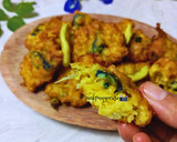 Foto langkah ke 6 dari resep Bakwan Jagung Bunga Telang.