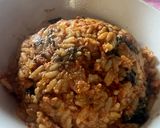 A picture of step 3 of Chicken jollof.