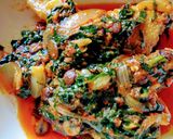 A picture of step 8 of Efo riro(ugwu).