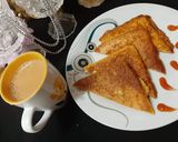 A picture of step 4 of Spicy namkeen French Toast.
