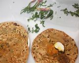 गोभी पालक पराठा (Gobhi Palak Paratha recipe in Hindi) रेसिपी चरण 3 फोटो