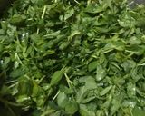 A picture of step 3 of Alu meethi.