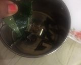A picture of step 1 of Paan Shots and Gulkand lollipops.
