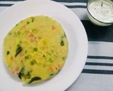 A picture of step 9 of Rava/Suji khichdi.