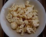 A picture of step 1 of Sweet & Sour Crispy Cauliflower.