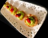 A picture of step 6 of Plantain Baskets Topped with Guacamole & Chicken Tikka.