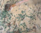 A picture of step 3 of Meatballs in creamy mushroom sauce.