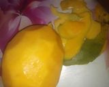 A picture of step 3 of Date,coconut,mango,mango salat.