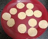 A picture of step 3 of Crispy Rajgira Puris with a Dollop of Shrikhand.