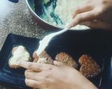 A picture of step 5 of Shahi Toast hearts.