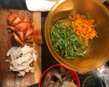 Foto langkah ke 2 dari resep Oseng-oseng Buncis dan udang sederhana| Simple Shrimps and Green beans Stir Fry.