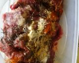 A picture of step 2 of Nyama choma (beef).