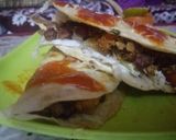 A picture of step 7 of Kidney beans soya cheese wrap.