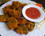 A picture of step 3 of Mix vegetable Pakory.