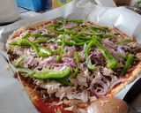 A picture of step 4 of Turkey Beef Pizza.