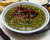 A picture of step 3 of લહસુની પાલક ખીચડી. (Lasooni palak Khichdi Recipe in Gujarati).