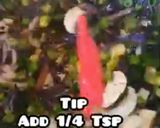 A picture of step 6 of Volcano rice with pepper sauce.