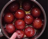 A picture of step 4 of Gulab jamun with homemade.