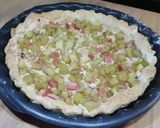 Une image de l'étape 11 de 🥧 Tarte à la rhubarbe sans crème et sans œuf, très simple.