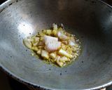 A picture of step 1 of Ghosala chi bhaji/ Sponge gourd curry.
