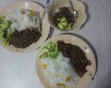 A picture of step 9 of Pumpkin vegetable rice and kamande stew.