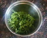 A picture of step 1 of Coriander Pakora.