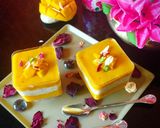 A picture of step 5 of Mango Pudding Dessert Cup.