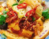 Hình bước làm 3 của món Bún bò Huế chay