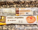Foto del paso 1 de la receta: Pastel salado de hojaldre con jamón, queso y sésamo “sin gluten”